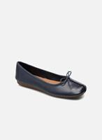 Clarks Ballerinas "Freckle Ice", Leder, Schleife, für Damen, uni