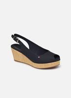 Tommy Hilfiger Iconic Elba slingback sandalettes donkerblauw