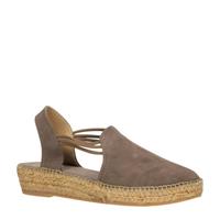 Toni Pons Nuria suède espadrilles taupe