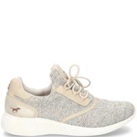 Mustang Sneaker, Knit-Optik, verstärkte Ferse, für Damen, BEIGE