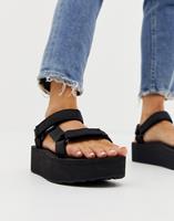 teva Universal - Sandalen met dikke plateauzool in zwart