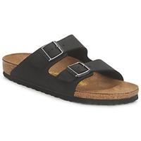 Unisex Birkenstock Pantoletten schwarz Arizona FL Schwarz