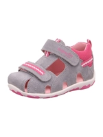 Superfit, Minilette Fanni in mittelgrau, Sandalen für Mädchen