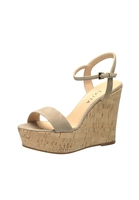 Evita Damen Keilsandalette VALERIA, beige