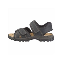 Rieker Herren Sandale, schwarz