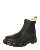 Dr. Martens Dames Leer 2976 Leonore Imitatiebont Gevoerde Chelsea Laarzen in Zwart