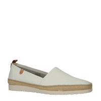 Verbenas Noa leren espadrilles wit