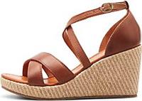 COX , Keil-Sandalette in mittelbraun, Sandalen für Damen