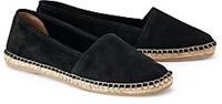 , Velours-Espadrille in schwarz, Espadrilles für Damen