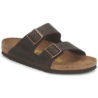 Birkenstock Fettleder Pantoletten Arizona, braun