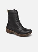 EL NATURALISTA Damen Vegane Stiefelette YGGDRASIL Black Schwarz NG57T Ankle Boots schwarz Damen 