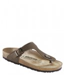 Birkenstock Slippers Gizeh regular Birko-Flor Nubuck Bruin