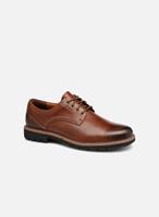 Clarks Schnürschuhe "BATCOMBE HALL", Glattleder, Blockabsatz, für Herren, braun