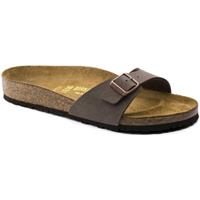 BIRKENSTOCK Madrid Birko-flor Nubuck  Pantoletten normal braun 