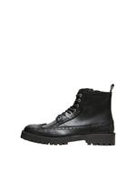 Selected Leather Brogue - Boots Heren Zwart