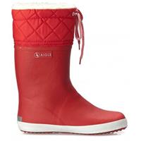 Aigle Giboulee Stiefel rot/weiß Gr. 35 - rot