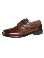 Josef Seibel Halbschuhe "Alistair", Klettverschluss, Leder, K-Weite, für Herren, cognac/schwarz