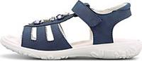 Ricosta , Klett-Sandale Cara in blau, Sandalen für Mädchen