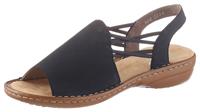 Rieker Sandalen zomerschoen, sandaal, keilhak, met elastische banden