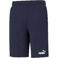 Puma Herren Shorts - ESS Shorts, Logo, Baumwolle, kurz, Dunkelblau