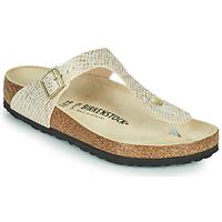 BIRKENSTOCK Gizeh  Microfiber Weit Zehentrenner offwhite Damen 