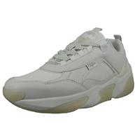 Buffalo Damen Low Sneaker Lean B 1630430 Weiß  White Kunstleder Sneakers Low weiß Damen 
