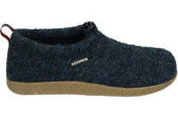 Pantoffels scheerwollen walkmateriaal Van Giesswein blauw