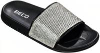 BECO dames badslippers Kristal | zwart |