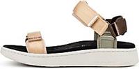 Woden , Plateau-Sandalette Line in beige, Sandalen für Damen
