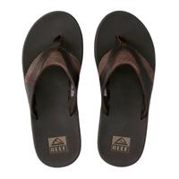 Reef Leather Fanning teenslippers donkerbruin