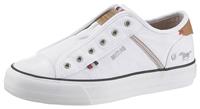 Mustang Shoes Slip-on sneakers Plateau sneaker, slipper, vrijetijdsschoen met praktische elastische band