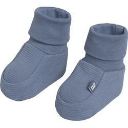 Baby's Only Slofjes Pure - Vintage Blue - 3-6 mnd - 100% ecologisch katoen