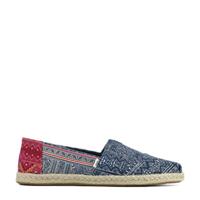 Toms Alpargata Fantasy espadrilles met print blauw/roze