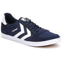 Hummel Herren Canvas Slimmer Stadil Low, DRESS BLUE/WHITE KH