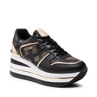Guess Hektor Active Dames Sneakers - 40 - Zwart/Goud