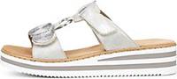 Rieker , Pantolette Da-Sandalen in silber, Sandalen für Damen