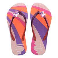 Havaianas Girls' Slim Glitter II Flip Flops - Candy Pink - UK 3-4 Kids