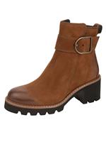 Paul Green Nubukleder Stiefelette, Cognac