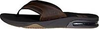 Reef Leather Fanning - Maat 37.5 - Heren Slippers - Dark Brown