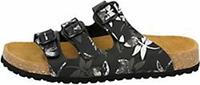 Lico , Pantolette Bioline Leave in schwarz, Sandalen für Damen