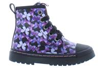 Shoesme Boot biker black pink butterfly sw21w011-a zwart