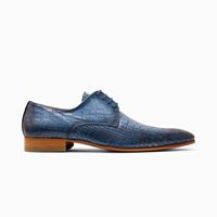 Paulo Bellini Lace up shoe Carbonia Croco Medic airy Blue