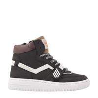 Vingino Rens hoge nubuck sneakers zwart/multi