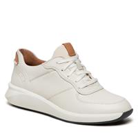 Clarks Un Rio Sprint Witte Combinatie Leren Sneakers
