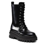 calvinkleinjeans Calvin Klein Jeans Flatform Mid Laceup Boot YW0YW00390 Black BEH