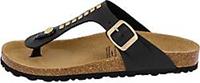 Lico , Zehenstegpantolette Bioline Goldstar in schwarz, Sandalen für Damen