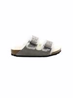 Birkenstock , Pantoletten in mittelgrau, Sandalen für Herren