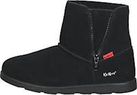 Leren meisjesboots Aldiza KICKERS zwart