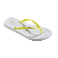 Beco dames teenslippers Sunshine | wit/geel |**