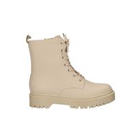 La Strada 2182012-1120 beige tumble pu / halfhoge veterschoen beige